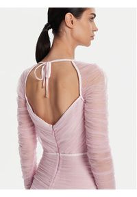 Elisabetta Franchi Sukienka koktajlowa AB68352E2 544 Różowy Regular Fit. Kolor: różowy. Materiał: syntetyk. Styl: wizytowy #4