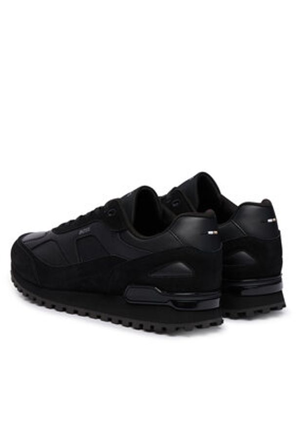 BOSS Sneakersy Parkour-L 50568929 Czarny. Kolor: czarny. Materiał: zamsz, skóra