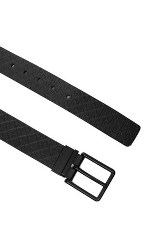 Calvin Klein Pasek Męski LV04D7063G Czarny. Kolor: czarny. Materiał: skóra
