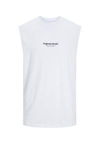 Jack & Jones - Jack&Jones Tank top Vesterbro 12250430 Biały Oversize. Kolor: biały. Materiał: bawełna #5