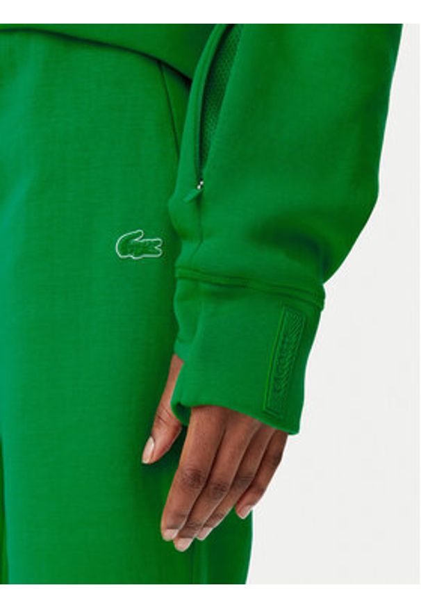 Lacoste Bluza SF0281 Zielony Regular Fit. Kolor: zielony. Materiał: bawełna