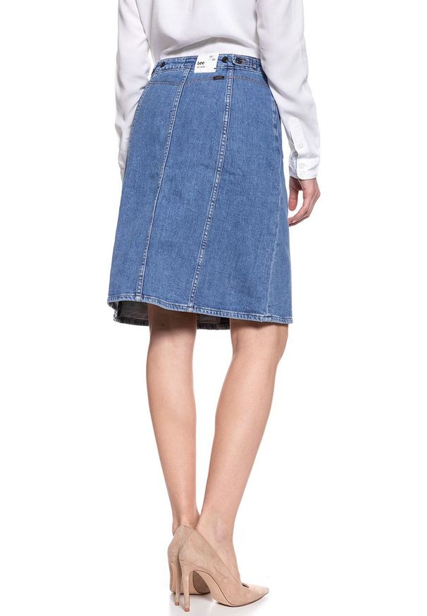 Lee - SPÓDNICA JEANSOWA LEE 70S SKIRT WILLIAMSBURG L38LAPZN. Materiał: jeans. Styl: vintage
