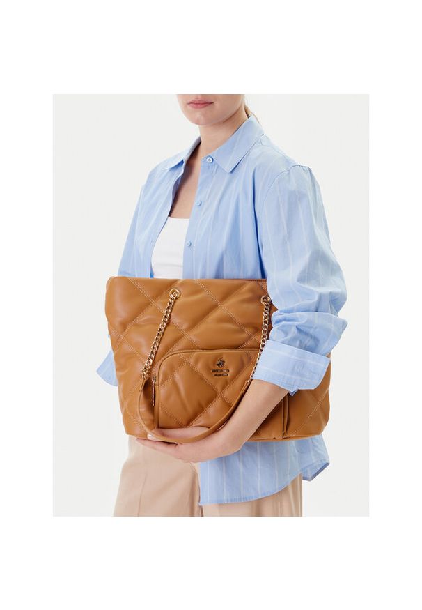 Torebka Beverly Hills Polo Club. Kolor: beżowy