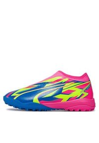 Puma Buty do piłki nożnej Ultra Match LL Energy TT + Mid Jr Lumino 107556 01 Różowy. Kolor: różowy. Materiał: skóra #3