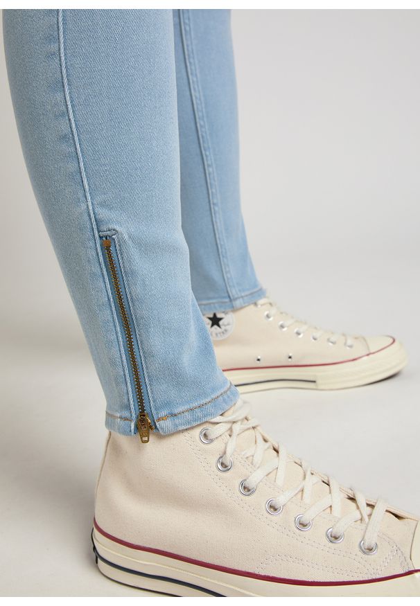 Lee - LEE SCARLETT HIGH ZIP DAMSKIE SPODNIE JEANSOWE LIGHT RUBY L31BTVZB 112145019