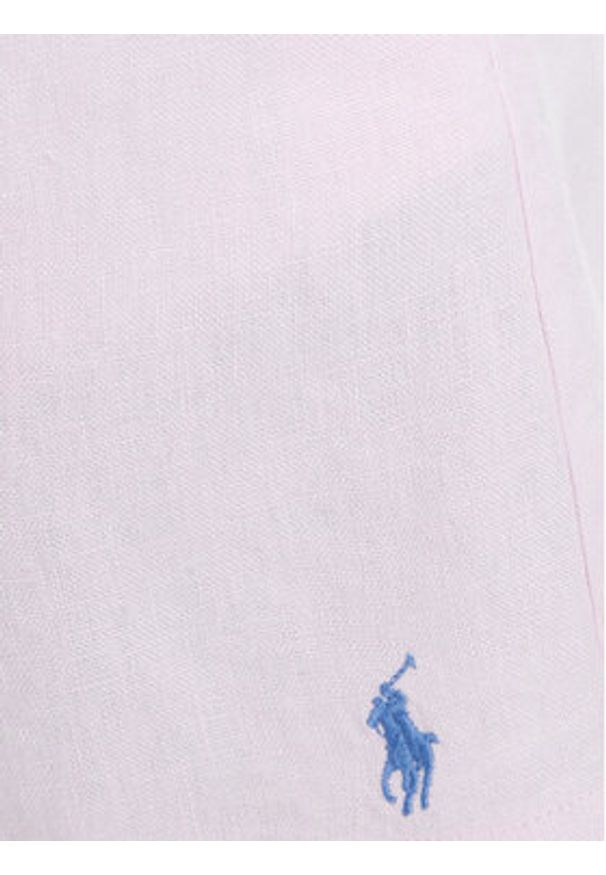 Polo Ralph Lauren Szorty materiałowe 211A12950007 Różowy jasny Relaxed Fit. Kolor: różowy. Materiał: len