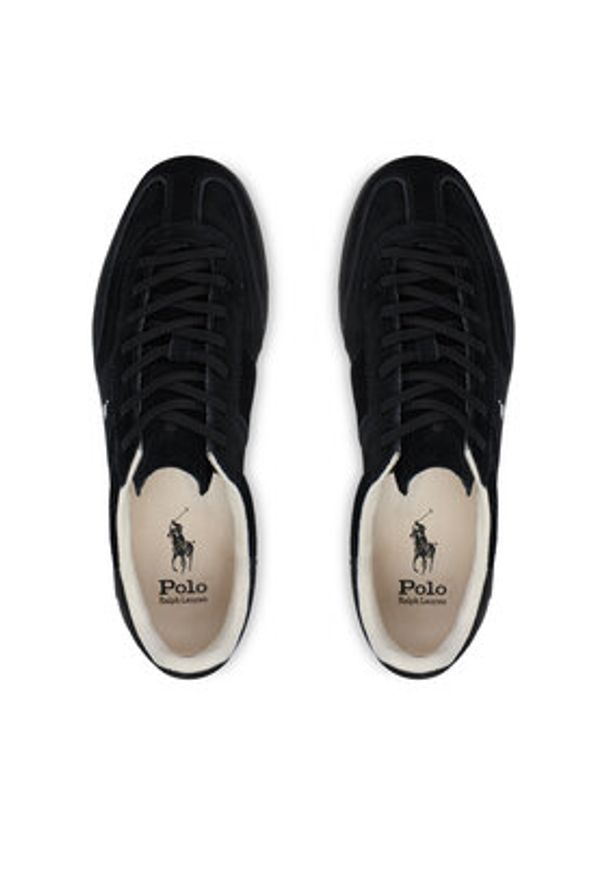 Polo Ralph Lauren Sneakersy Bedford 809P13079001 Czarny. Kolor: czarny. Materiał: skóra, zamsz