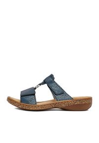 Rieker Klapki CEO-628P9-14 Granatowy. Kolor: niebieski. Materiał: skóra #5