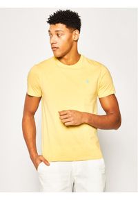 Polo Ralph Lauren T-Shirt 710671438 Żółty Custom Slim Fit. Typ kołnierza: polo. Kolor: żółty. Materiał: bawełna #1