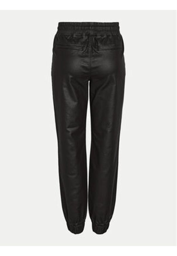 Noisy may - Noisy May Joggery Klay 27031014 Czarny Slim Fit. Kolor: czarny. Materiał: skóra