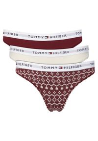 TOMMY HILFIGER - Tommy Hilfiger Komplet stringów UW0UW06134 Kolorowy. Materiał: bawełna. Wzór: kolorowy #1