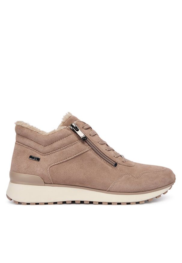 Sneakersy Caprice. Kolor: brązowy