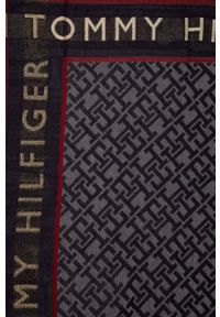 TOMMY HILFIGER - Tommy Hilfiger chusta damska kolor granatowy wzorzysta. Kolor: niebieski. Materiał: tkanina. Wzór: ze splotem #3