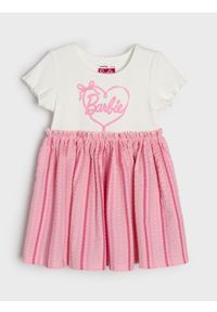 Sinsay - Sukienka babydoll Barbie - różowy. Kolor: różowy #1
