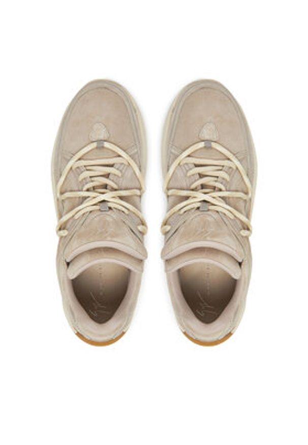 Giuseppe Zanotti - GIUSEPPE ZANOTTI Sneakersy RM50009/003 Szary. Kolor: szary. Materiał: zamsz, skóra