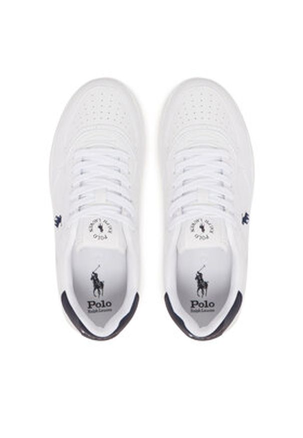 Polo Ralph Lauren Sneakersy RL02436102 Biały. Kolor: biały. Materiał: skóra