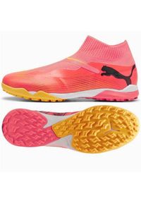 Buty piłkarskie męskie Puma Future 7 Match+ Ll Tt. Kolor: różowy. Materiał: materiał, syntetyk. Szerokość cholewki: normalna. Sport: piłka nożna