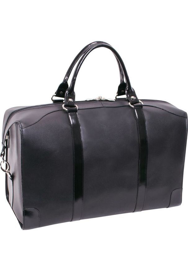 MCKLEIN - McKlein Skórzana torba podróżna Renfroe 88175 czarna. Kolor: czarny. Materiał: skóra