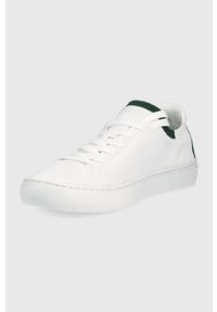 Lacoste tenisówki LA PIQUEE NU 0722 1 kolor biały. Nosek buta: okrągły. Zapięcie: sznurówki. Kolor: biały. Materiał: guma #4