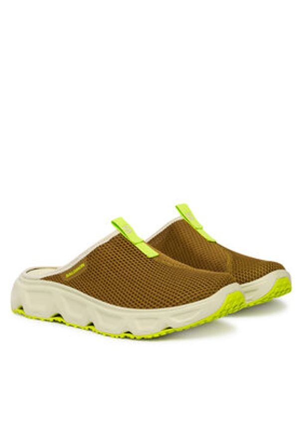 salomon - Salomon Klapki Reelax Slide 6.0 L47994300 Zielony. Kolor: zielony. Materiał: materiał