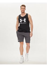 Under Armour Tank top Ua Sportstyle Logo Tank 1382883-001 Czarny Loose Fit. Kolor: czarny. Materiał: bawełna, syntetyk #3