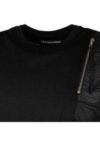 Les Hommes T-shirt | LKT102 703A | Regular Fit Mercerized Cotton T-Shirt | Mężczyzna | Czarny. Okazja: na co dzień. Kolor: czarny. Materiał: bawełna. Styl: casual #3