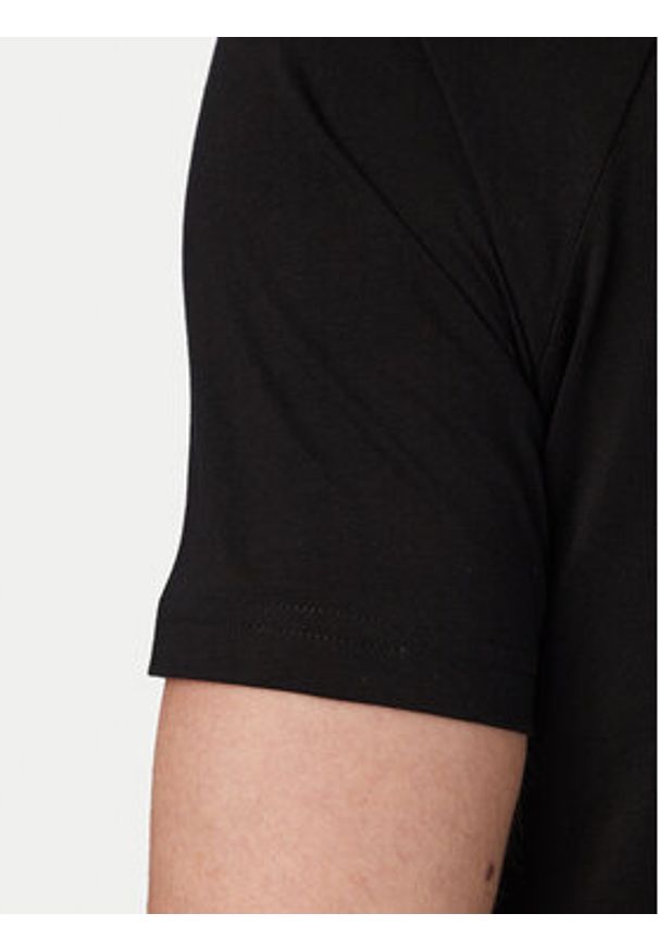 BOSS T-Shirt 50517970 Czarny Slim Fit. Kolor: czarny. Materiał: bawełna