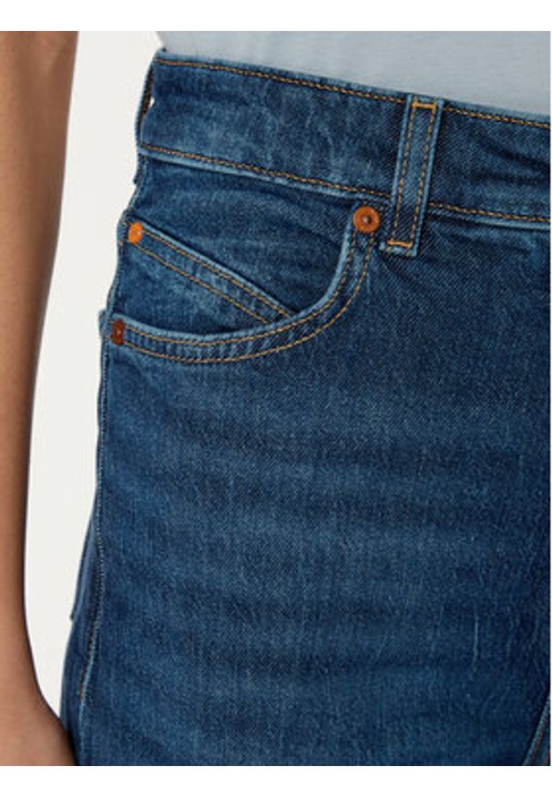 BOSS Jeansy Marlene 50529987 Granatowy Wide Leg. Kolor: niebieski