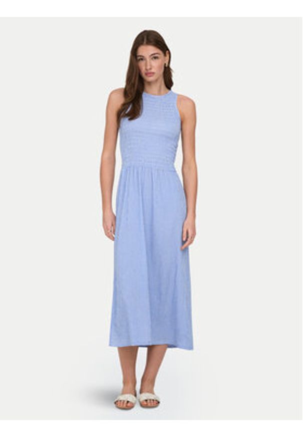 only - ONLY Sukienka letnia Celle 15369284 Niebieski Regular Fit. Kolor: niebieski. Materiał: syntetyk. Sezon: lato