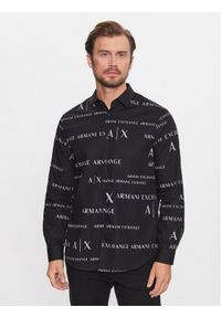 Armani Exchange Koszula 6RZC17 ZNXLZ 22BT Czarny Regular Fit. Kolor: czarny. Materiał: bawełna #1