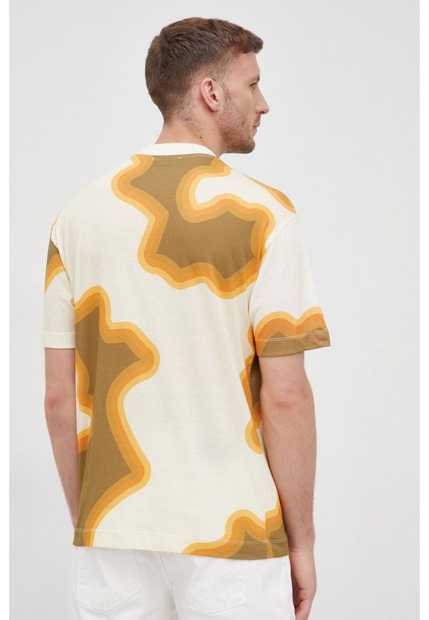 Liu Jo t-shirt bawełniany kolor zielony wzorzysty. Kolor: zielony. Materiał: bawełna