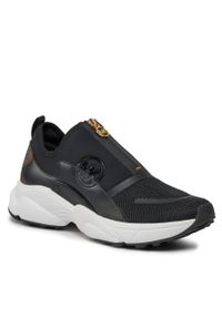 Sneakersy MICHAEL Michael Kors Sami Zip Trainer 43H3SMFSHD Brown Multi. Kolor: czarny. Materiał: materiał #1
