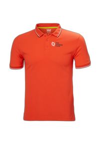 Polo Helly Hansen the ocean race. Typ kołnierza: polo. Kolor: wielokolorowy, czerwony, pomarańczowy #1