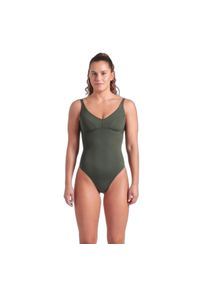 Damski kostium kąpielowy 1-częściowy Arena Victoria. Kolor: brązowy, niebieski, zielony, wielokolorowy, beżowy #1