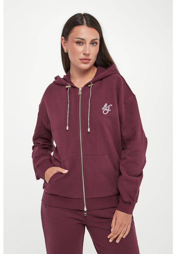 Liu Jo - Bluza damska z kapturem rozpinana LIU JO. Typ kołnierza: kaptur