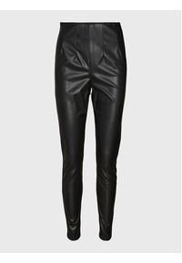 Vero Moda Spodnie z imitacji skóry Lana 10269992 Czarny Slim Fit. Kolor: czarny. Materiał: skóra #3