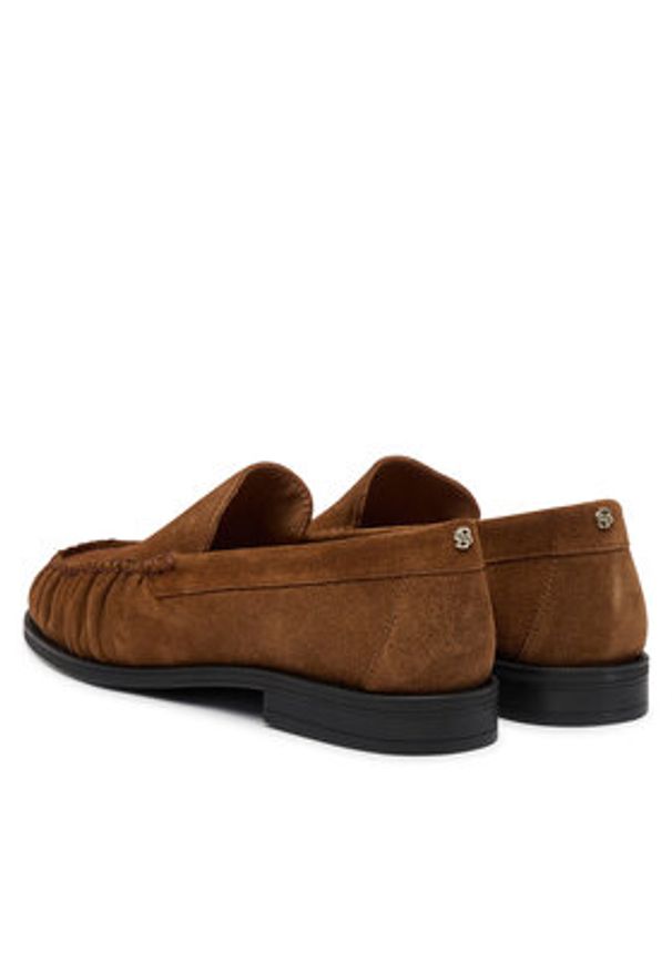 BOSS Lordsy Lycia 50557678 Brązowy. Kolor: brązowy. Materiał: skóra, zamsz