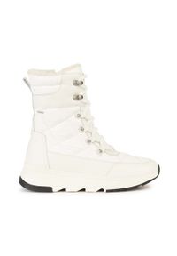 Geox śniegowce D FALENA B ABX B kolor biały D26HXB 085FU C1000. Nosek buta: okrągły. Zapięcie: sznurówki. Kolor: biały. Materiał: guma. Szerokość cholewki: normalna #1