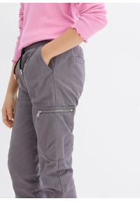 bonprix - Spodnie termiczne mid waist. Kolor: szary