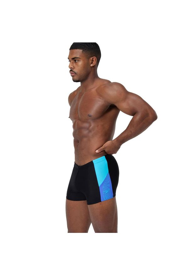 Kąpielówki męskie spodenki kąpielowe Speedo Dive Splice Aquashort. Kolor: czarny, niebieski, wielokolorowy