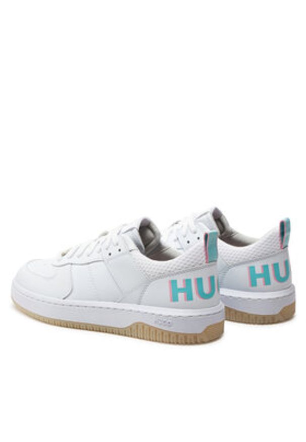 Hugo - HUGO Sneakersy Kilian Tenn Flypu 50517146 Biały. Kolor: biały. Materiał: skóra