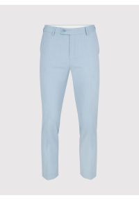 Pako Lorente - PAKO LORENTE – Gładkie błękitne spodnie garniturowe. Kolor: niebieski. Materiał: poliester, wełna, lycra. Wzór: gładki #2