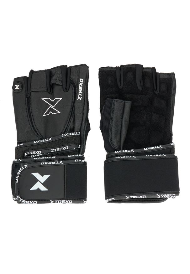 Rękawice na siłownie TREXO GymRat. Kolor: czarny. Sport: fitness