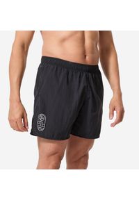 Szorty pływackie męskie Decathlon Basic. Kolor: czarny. Materiał: poliester, poliamid, materiał #1