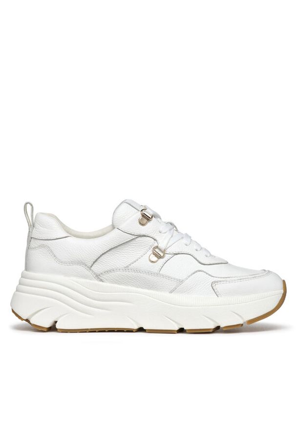 Geox Sneakersy D Diamanta D36UFE 00046 C1000 Biały. Kolor: biały. Materiał: skóra