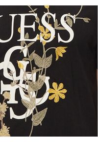 Guess T-Shirt M4GI53 K9RM1 Czarny Slim Fit. Kolor: czarny. Materiał: bawełna