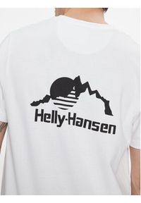 Helly Hansen T-Shirt Yu Patch 53391 Biały Regular Fit. Kolor: biały. Materiał: bawełna