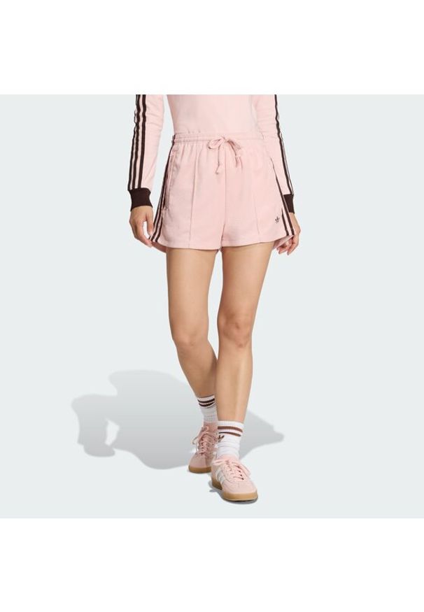 Adidas - adidas Szorty sportowe Terry Towel Firebird KD1396 Różowy Loose Fit. Kolor: różowy. Materiał: bawełna