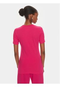Versace Jeans Couture T-Shirt 76HAHT02 Różowy Slim Fit. Kolor: różowy. Materiał: bawełna #3