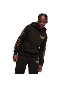 Bluza z kapturem męskie Puma Caution Hoodie. Typ kołnierza: kaptur. Kolor: czarny. Materiał: bawełna, materiał #1